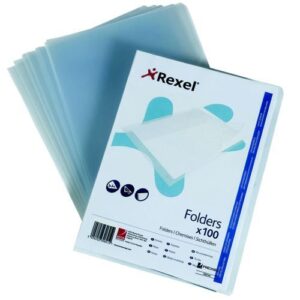 PF8637 | Rexel Superfine Folders Clear 100s 12175