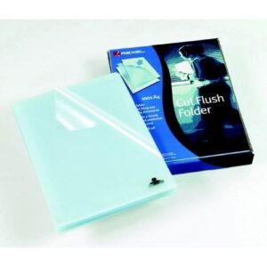 PF8638 | Rexel Cut Flush Folder Clear 100s 12215