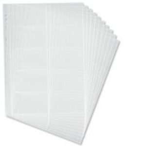 PF9264 | Durable Business Card Pockets A4 Transparent Pack 10 2389