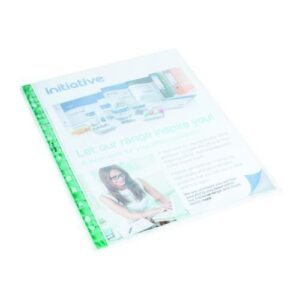 PF9576 | Initiative Top Open Plas Punched Pocket A4 50m Gls Clr Pk100