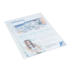 PF9714 | Initiative Heavyweight Punched Pocket Glass Clear 8 Pack 100