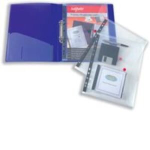 PF9995 | Snopake Polyfile Ring Binder Wallet Clear A4 12566