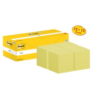 PI1202 | Post-it Notes 76x76 100S C/Ylw Pk24