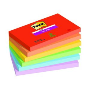 PI1315 | Post-It S/Stick Notes 76x127 Ast Pk6