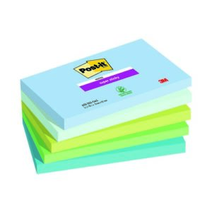 PI1414 | Post-it Super Sticky Notes Oasis 76mm x 127mm Pk5