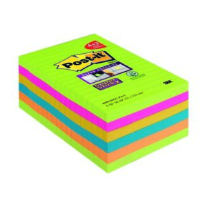 PI1607 | Post-it Super Sticky XXL Notes Rainbow 101x152mm