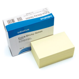 PI1728 | Initiative Extra Sticky Notes 76 x127mm Yellow 90 Sheet Pads