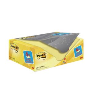 PI1902 | Post-it Yellow Notes Value Packs 76x127mm 20Pads