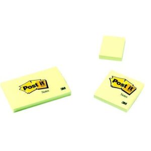 PI2246 | 3M Post-It Notes Pad 38x51mm Canary Yellow 653-P