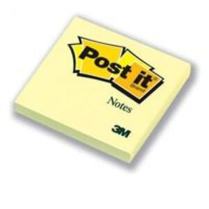 PI2247 | 3M Post-It Notes 76 x 76mm Canary Yellow 654-P