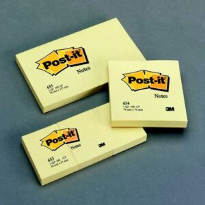 PI2248 | 3M Post-It Notes 76 x 127mm Canary Yellow 655-P
