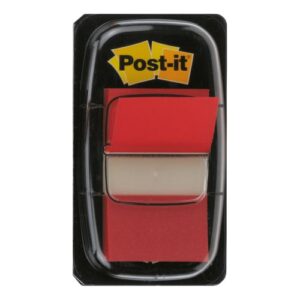 PI5721 | 3M Post-It Index 25mm 1 Inch Red 12x50 Tabs 680-1-12