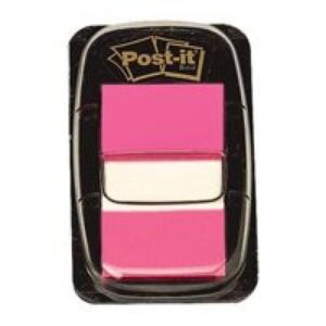 PI5729 | 3M Post-It Index 25mm 1 Inch Bright Pink 12x50 Tabs 680-21
