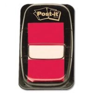 PI9233 | 3M Post-It Index 25mm 1 Inch Red 1x50 Tabs 680-1