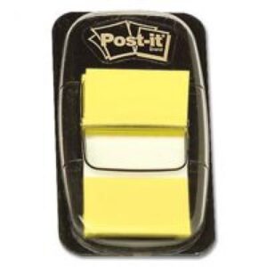 PI9235 | 3M Post-It Index 25mm 1 Inch Yellow 1x50 Tabs 680-5
