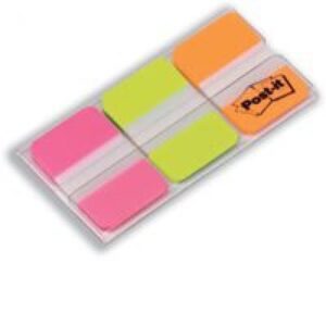 PI9264 | 3M Post-It Strong Index Pink Green Orange Pack 66 686-PGO