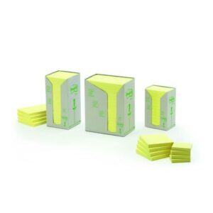 PI9273 | 3M Post-It Recyclable Pads 38x51mm Yellow 653-RP