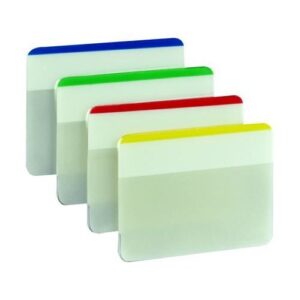 PI9286 | 3M Post-It Index Strong Flat Filing Tabs Ast Pack 24