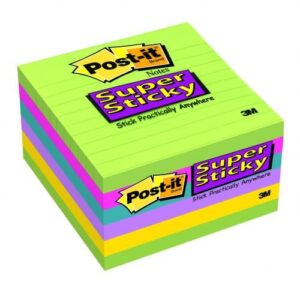 PI9369 | Post-It Ultra Colour Super Sticky Pad 125x200mm Pack 2