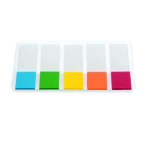 PI9405 | Initiative Film Index Tabs 45x12mm 5x20 of Assorted Colours