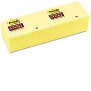 PI9408 | 3M Post-It SuperSticky 76 x 76mm Canary Yellow 655-12SSCY