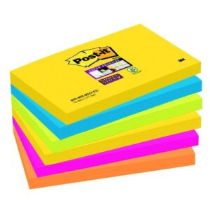 PI9462 | Post-it Super Sticky Notes 76 x127 Carnival Color Set Pk 6
