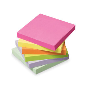 PI9464 | Initiative Sticky Notes Assorted Neon & Pastel 76x76mm 100s