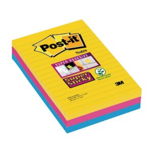 PI9493 | Post-it Super Sticky XXL Lined Notes Rio 101x152 3s