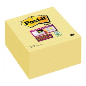 PI9506 | Post-it Super Sticky Notes Can Ylw Lined 101x101 6s