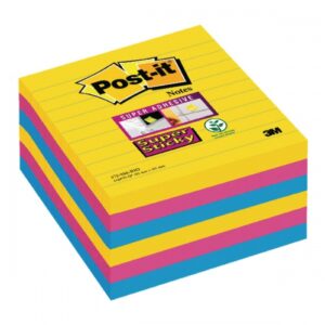 PI9507 | Post-it Super Sticky Notes Carnival Lined 101x101 6s