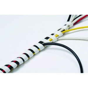 PP8616 | D-Line Cable Tidy Spiral Wrap 2.5m Length White CTW2.5W