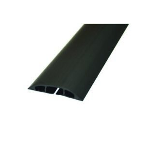 PP8624 | D-Line Black Light Duty Floor Cable Cover 80mm Wide 9M Long