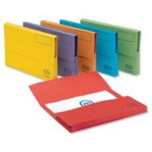PW9214 | Elba Document Wallet Foolscap Assorted Pack 25 400155242