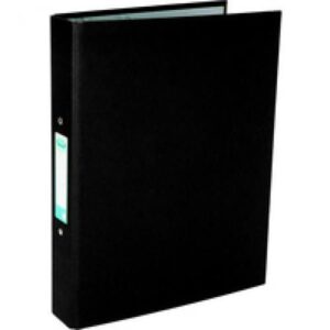 RB1263 | Elba Coloured Paper On Board Ring Binders Black 400033495