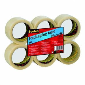 SE9338 | Scotch Tape PVC 50x66 Clear PVC Pack 6 PVC5066F6 T