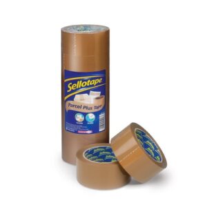 SE9353 | Sellotape Parcel Plus Packaging Tape 50mm x 66m Buff