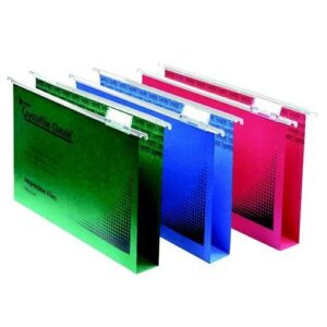 SF1622 | Rexel Crystalfile Suspension File FC Green 50s 78041