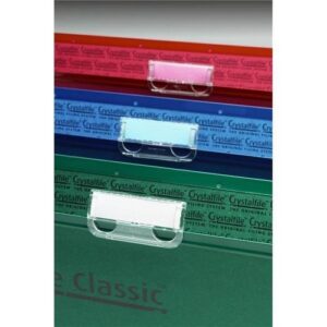 SF1624 | Rexel Crystalfile Tabs Clear 50s 78020