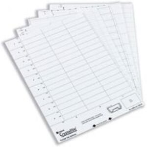 SF1626 | Rexel Crystalfile Inserts White 50s 78050