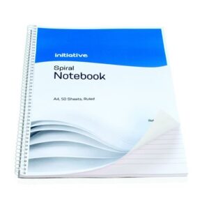 SH9925 | Initiative Spiral Notebook Ruled A4 100 pages 60gsm