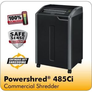 SM8871 | Fellowes 485Ci Shredder Confetti Cut DIN3 P-4 Ref 4699001