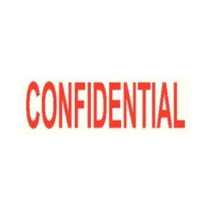 SP9235 | Colop Word Stamp Green Line Confidential Red
