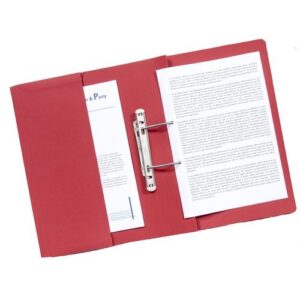 SS1534 | Guildhall Heavyweight Transfer Pocket Spiral File Red