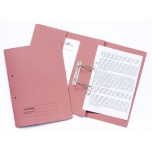 SS1535 | Guildhall Heavyweight Transfer Pocket Spiral File Pink