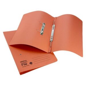 SS7090 | Initiative Transfer Spring File Foolscap 285gsm Orange