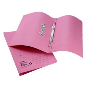 SS7091 | Initiative Transfer Spring File Foolscap 285gsm Pink