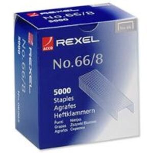 ST1905 | Rexel No 66 Staples 8mm Pack 5000 06065