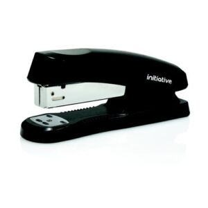 ST9192 | Initiative Plastic Half Strip Stapler 20 Sht Capacity Black