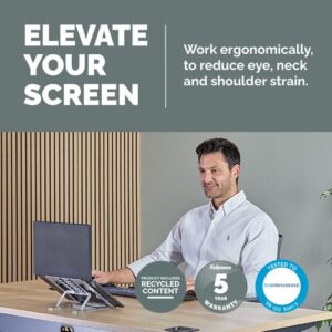 SW2120 | Fellowes Alumia™ Portable Laptop Stand Silver
