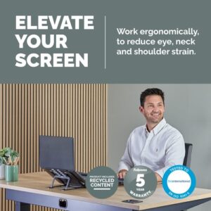 SW2121 | Fellowes Alumia™ Portable Laptop Stand Black